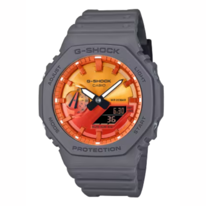 Casio G-shock GA-2100FL-8A Resin Band Digital Analog Men Watch